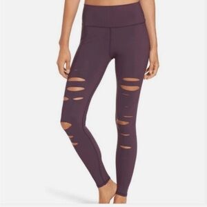 ALO Yoga High Waisted Ripped Warrior Leggings